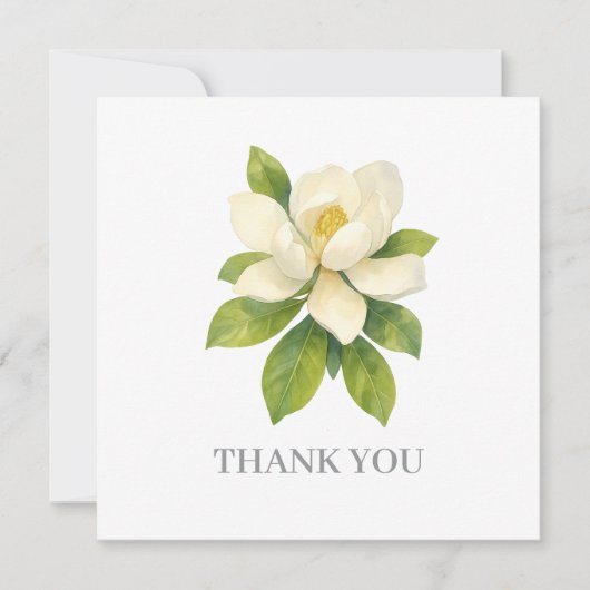 Magnolia Bloem Schilderen Dank Je Kaart (Voorkant)