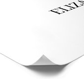 Magnolia Bloem Schreef Foto Bruiloft Welkom Bord Poster (Hoek)