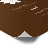 Magnolia Bloemen Gastenboek Sign Poster (Hoek)