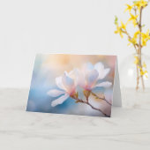  Magnolia bloemen Kaart (Gele Bloem)