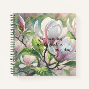 Magnolia Bloemen & Quote Notitieboek
