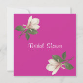   magnolia bloemen roze vrijgezellenfeest kaart (Achterkant)