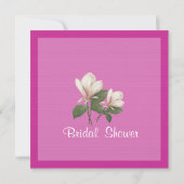   magnolia bloemen roze vrijgezellenfeest kaart (Achterkant)