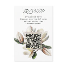 Magnolia Bloemen RSVP QR code