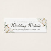 Magnolia bloemenbruiloft website kaart (Voorkant)