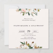 Magnolia Bloemenplein Uitnodigingen (Voorkant)