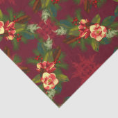 Magnolia  bloemenprint tissuepapier (Detail)