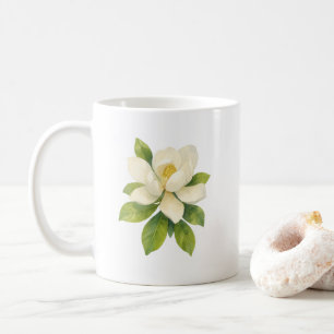 Magnolia bloemenschilderij koffiemok
