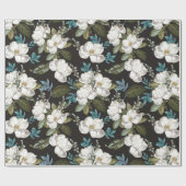 Magnolia Bloemmotief Cadeaupapier (Vlak)