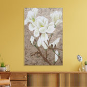 Magnolia Bloesem Canvas Afdruk (Insitu (Woonkamer))