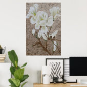 Magnolia Bloesem Poster (Thuiskantoor)
