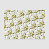 Magnolia Bloesem Tropische Bloem - Zomer Bruiloft Tissuepapier (Voorkant)