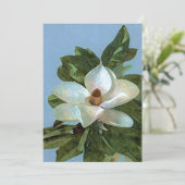 Magnolia Bloesem Uitnodiging (Staand voorkant)