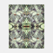 Magnolia bloesems Abstract gepersonaliseerd Fleece Deken (Voorkant)