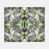 Magnolia bloesems Abstract gepersonaliseerd Fleece Deken (Voorkant (Horizontaal))