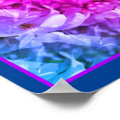 Magnolia bloesems Abstract getint Poster (Hoek)