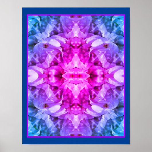 Magnolia bloesems Abstract getint Poster (Voorkant)