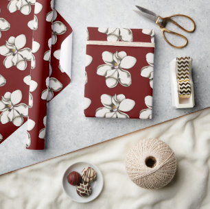 Magnolia Bloesems Bourgondié voor elke gelegenheid Cadeaupapier