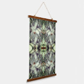 Magnolia bloesems vermenigvuldigd Abstract Hangend Wandkleed (Gebogen)