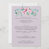 Magnolia Bloom | Alles in één botanisch huwelijk Kaart (Achterkant)