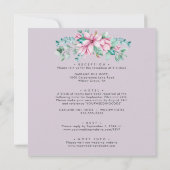 Magnolia Bloom | Alles in één botanisch huwelijk Kaart (Achterkant)