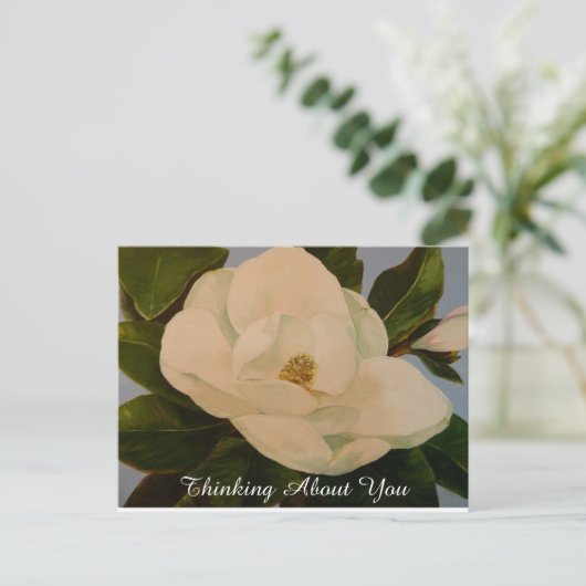 Magnolia Bloom Denken Over U Briefkaart (Staand voorkant)