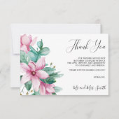 Magnolia Bloom | Rustieke bloemenbruiloft Dank u Bedankkaart (Voorkant)