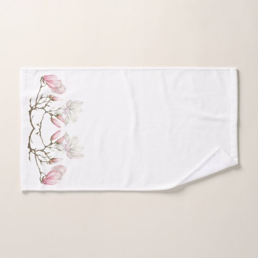Magnolia Blooms Bathroom Towel Set Bad Handdoek (Handdoek)