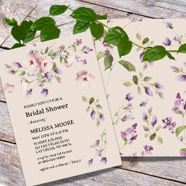 Magnolia Blooms Bridal Shower Invitation Kaart