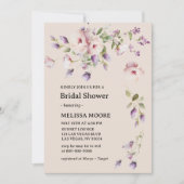 Magnolia Blooms Bridal Shower Invitation Kaart (Voorkant)