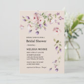 Magnolia Blooms Bridal Shower Invitation Kaart (Staand voorkant)