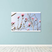 Magnolia Blooms Canvas Afdruk (Insitu (Houten vloer))