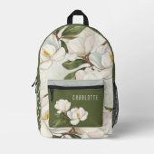 Magnolia Blooms Gepersonaliseerde Rugzak (Voorkant)