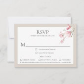 Magnolia Blooms Menu Keuze RSVP Kaarten (Voorkant)