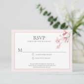 Magnolia Blooms RSVP-kaarten RSVP Kaartje (Staand voorkant)