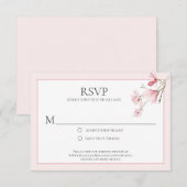 Magnolia Blooms RSVP-kaarten RSVP Kaartje (Voorkant / Achterkant)