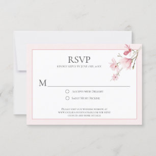 Magnolia Blooms RSVP-kaarten RSVP Kaartje