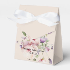 Magnolia Blooms Tent Ribbon Paper Favor Box Bedankdoosjes
