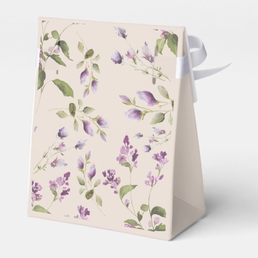 Magnolia Blooms Tent Ribbon Paper Favor Box Bedankdoosjes (Achterkant)