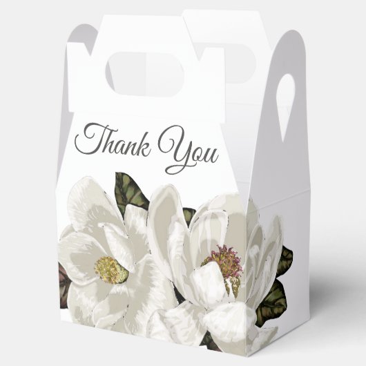 Magnolia blosans bedankdoosjes (Geopend)