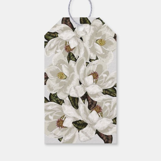 Magnolia blosans cadeaulabel (Achterkant)