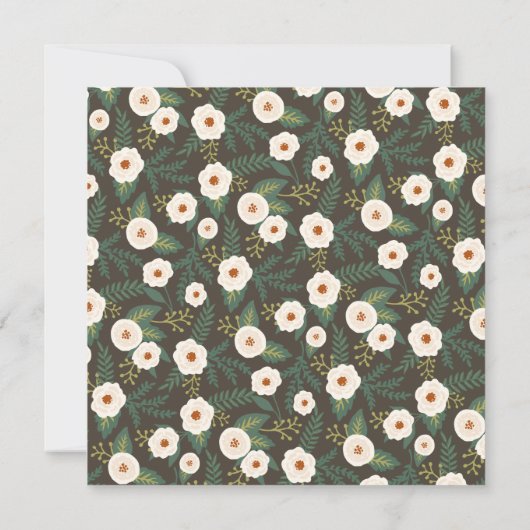 Magnolia Blossom Bridal Shower Kaart (Achterkant)