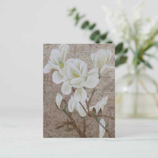 Magnolia Blossom Briefkaart (Staand voorkant)