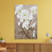 Magnolia Blossom Canvas Afdruk (Insitu (Woonkamer))