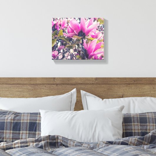 Magnolia Blossom Canvas Afdruk (Insitu (Slaapkamer))