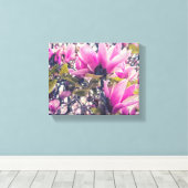 Magnolia Blossom Canvas Afdruk (Insitu (Houten vloer))