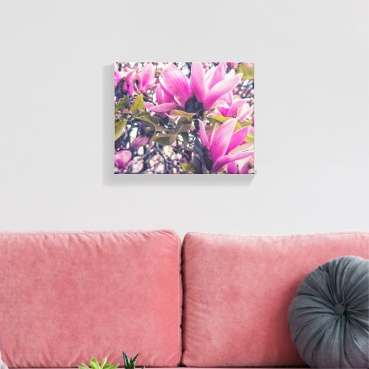 Magnolia Blossom Canvas Afdruk (Insitu (Woonkamer))