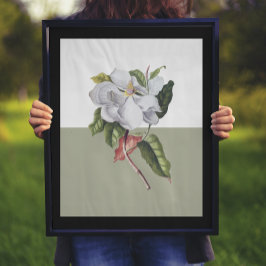  Magnolia Blossom Colorblock Poster
