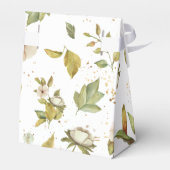 Magnolia Blossom | Elegant Violet Floral Greenery Bedankdoosjes (Achterkant)