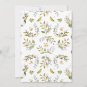 Magnolia Blossom | Elegant Violet Floral Greenery Kaart (Achterkant)